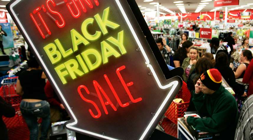 People shop at Target on Thanksgiving Day in Burbank, California November 22, 2012.