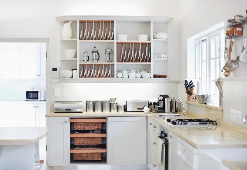 Counter tops in modern kitchen