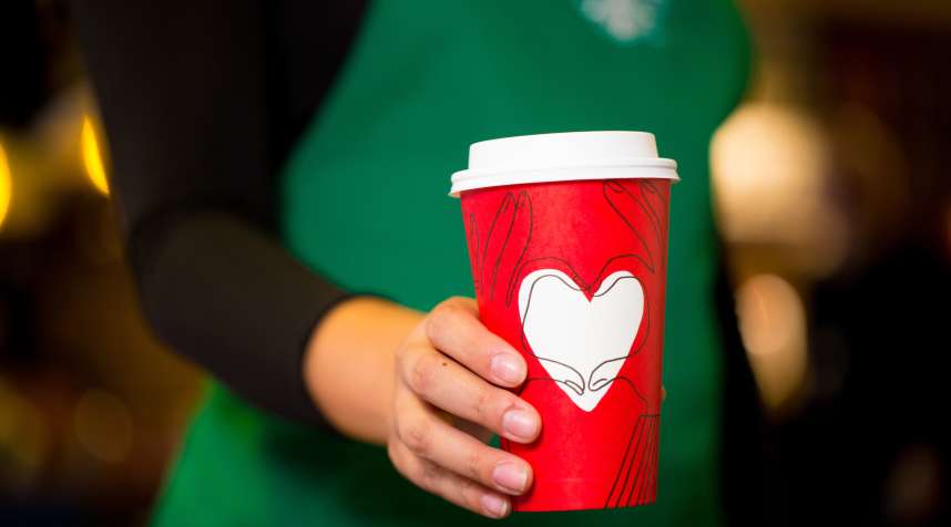 Starbucks' 2017 holiday cup.