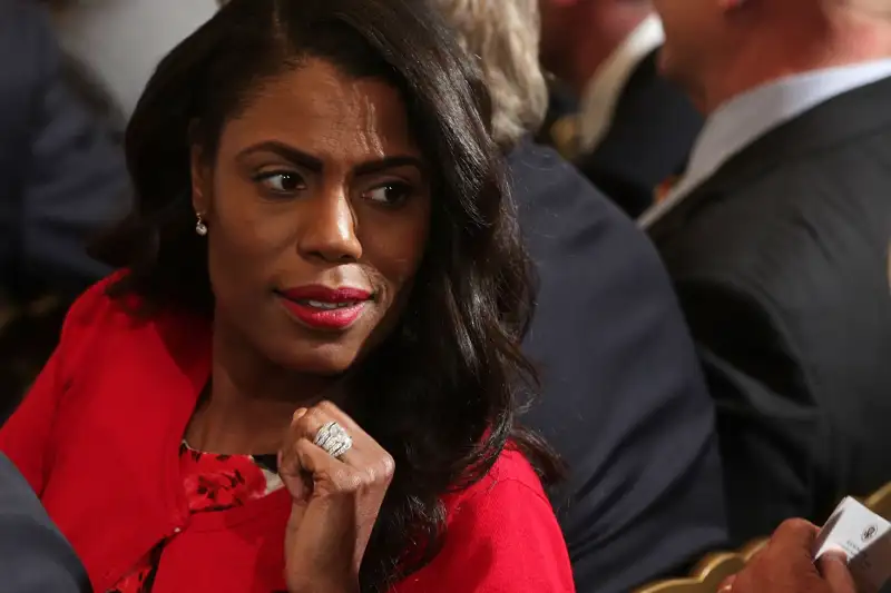 Director of Communications for the White House Public Liaison Office Omarosa Manigault attends a nomination announcement at the East Room of the White House October 12, 2017 in Washington, DC.