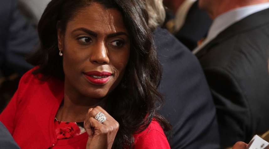 Director of Communications for the White House Public Liaison Office Omarosa Manigault attends a nomination announcement at the East Room of the White House October 12, 2017 in Washington, DC.