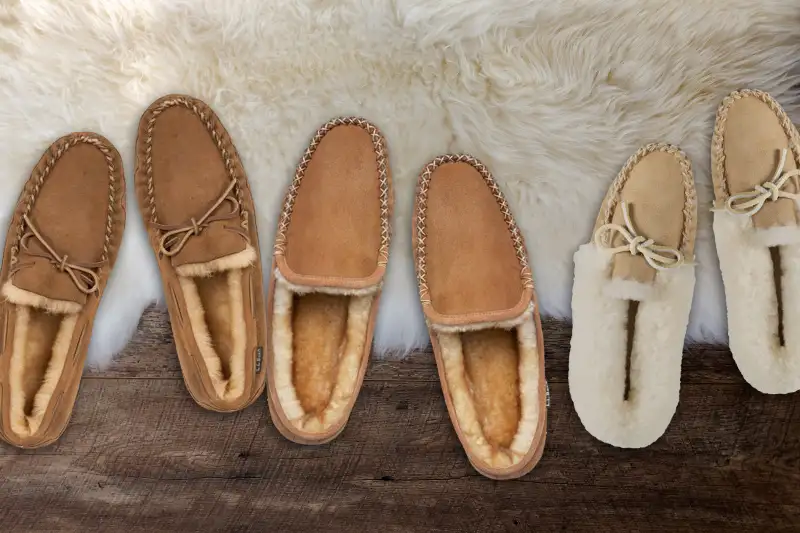 Reversed Sheepskin Bootie Slippers