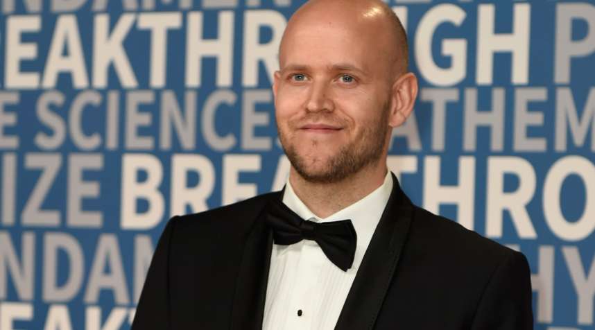 Daniel Ek attends the 2018 Breakthrough Prize at NASA Ames Research Center on December 3, 2017 in Mountain View, California.