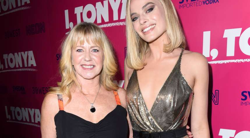 Tonya Harding and Margot Robbie attend NEON and 30WEST Present the Los Angeles Premiere of  I, Tonya  Supported By Svedka on December 5, 2017 in Los Angeles, California.