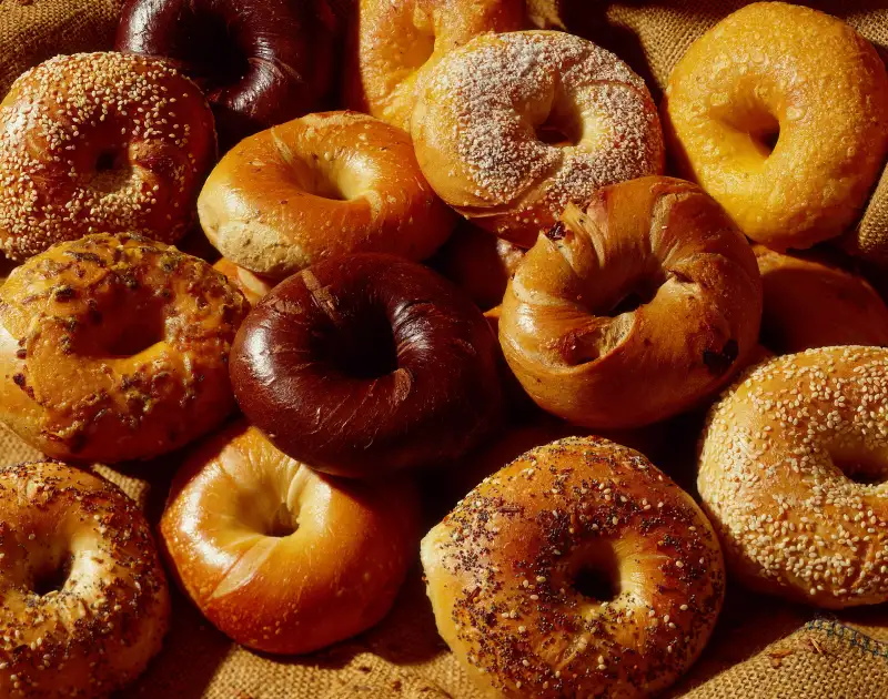 Assortment of bagels