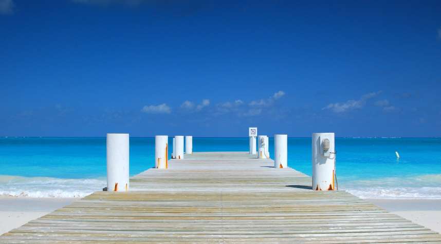 A pier on Providenciales, Turks and Caicos. JetBlue flights to the destination from New York start at only $134.