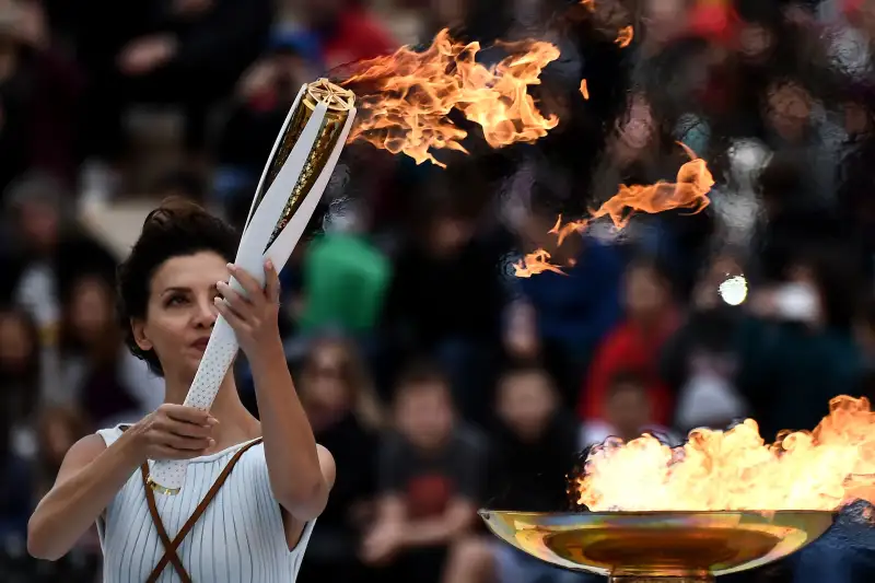 2018 Olympic torch is lit at ceremony in Greece