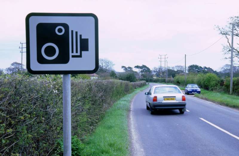Speed Camera warning sign