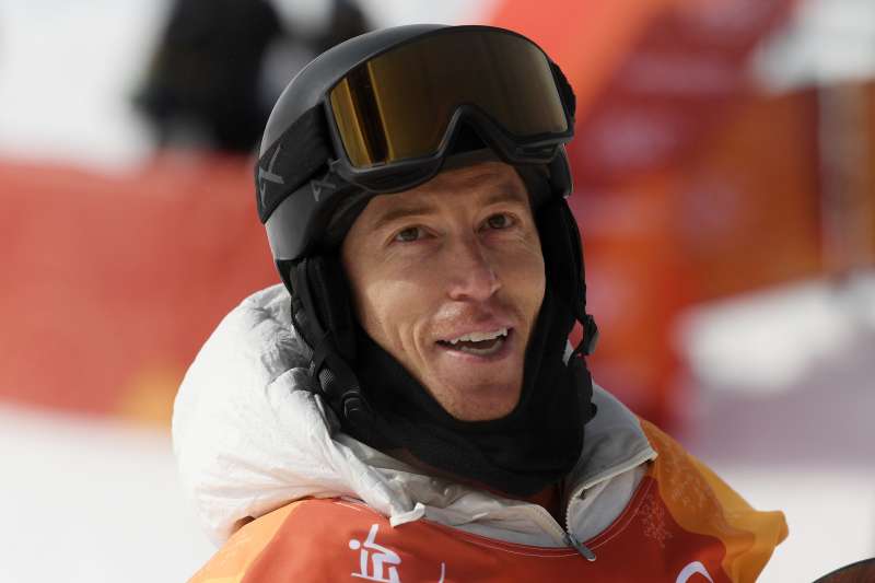 Shaun White looks on following his first run during the Snowboard Men's Halfpipe Qualification at the PyeongChang 2018 Winter Olympic Games.
