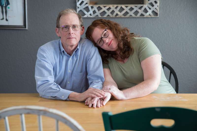 Elizabeth Moreno was billed $17,850 for a urine test. After Moreno’s insurer declined to pay any of the bill because the lab was out-of-network, her father, Dr. Paul Davis, paid the lab $5,000 to settle the bill. (Julia Robinson for KHN)