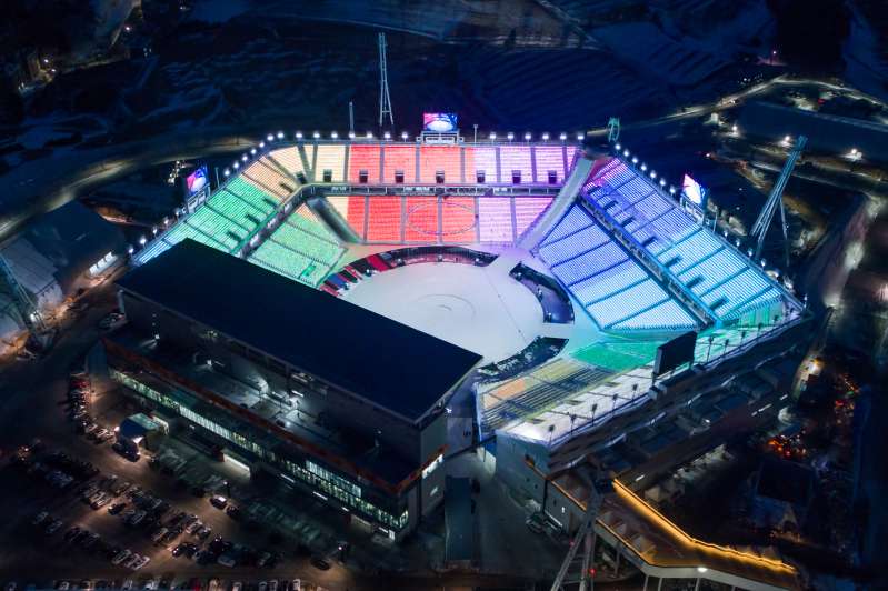 Aerial Views Of The 2018 Winter Olympics Venues