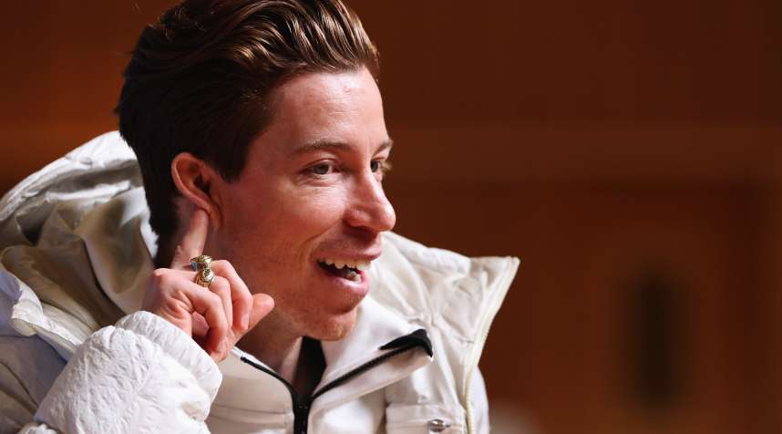 United States men's snowboarder Shaun White attends a press conference at the Main Press Centre during previews ahead of the PyeongChang 2018 Winter Olympic Games on February 8, 2018 in Pyeongchang-gun, South Korea.