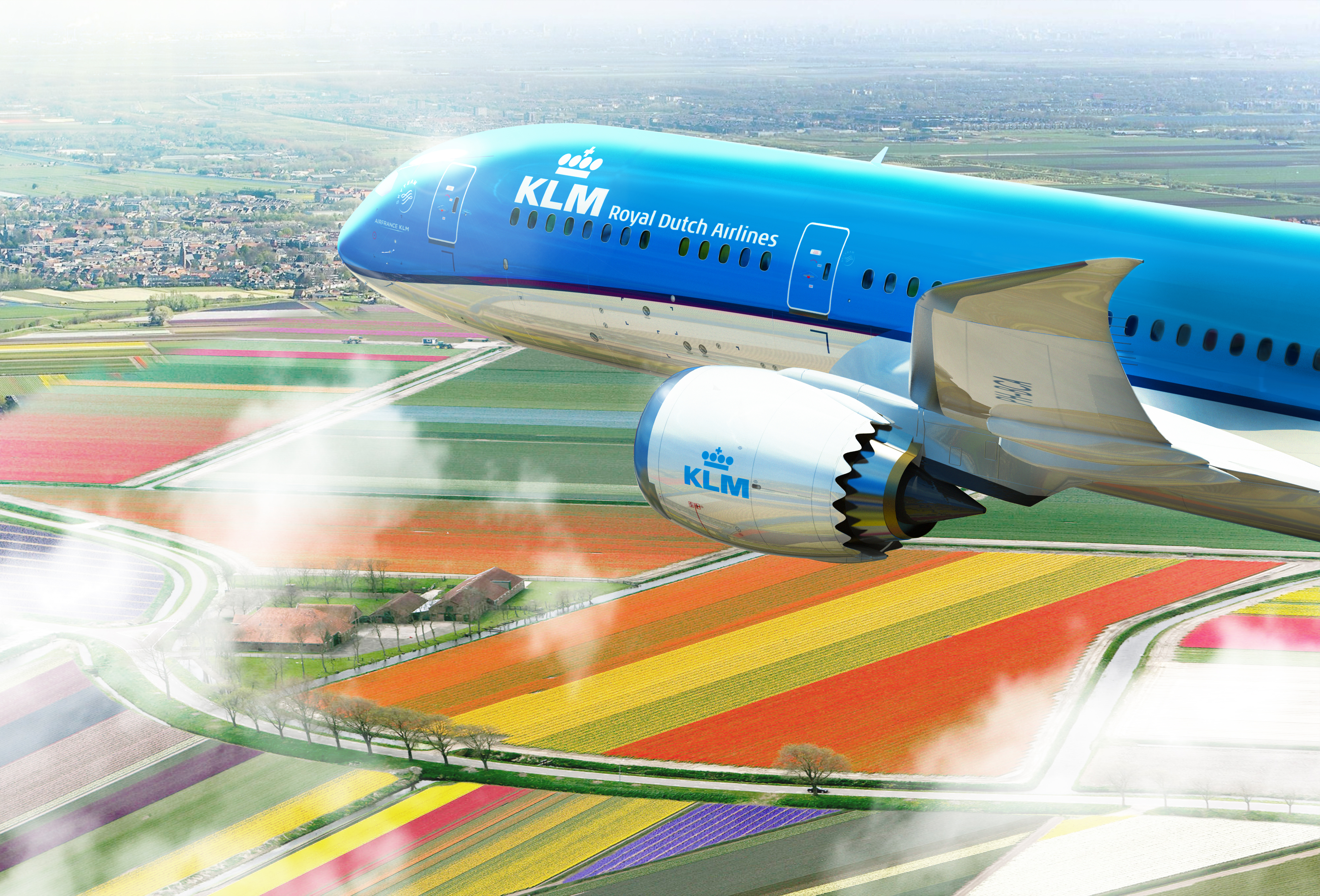 787 KLM airplane