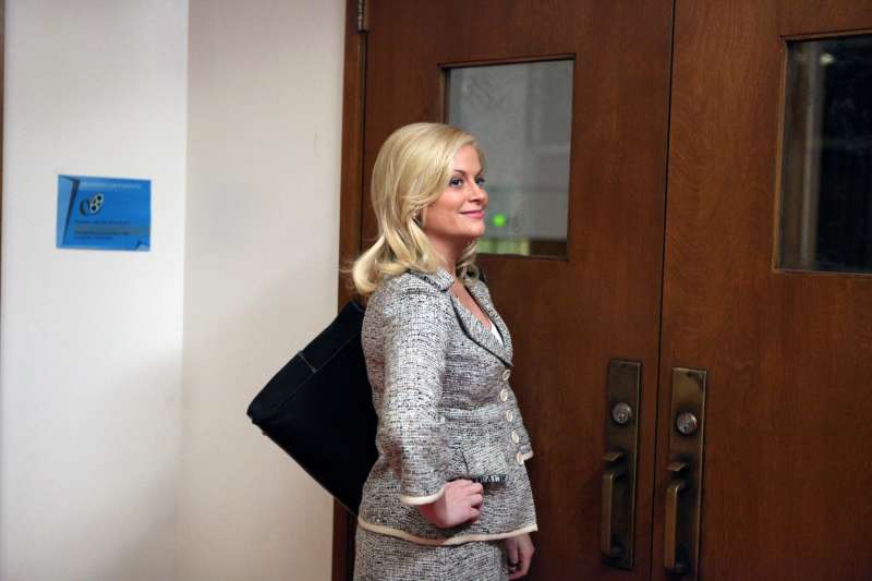 PARKS AND RECREATION --  Pilot  -- Pictured: Amy Poehler as Leslie Knope --
