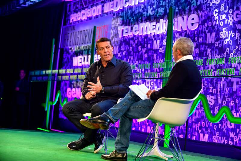 Tony Robbins appears at Fortune Brainstorm Health 2018 in Laguna Niguel, Calif., March 19, 2018.