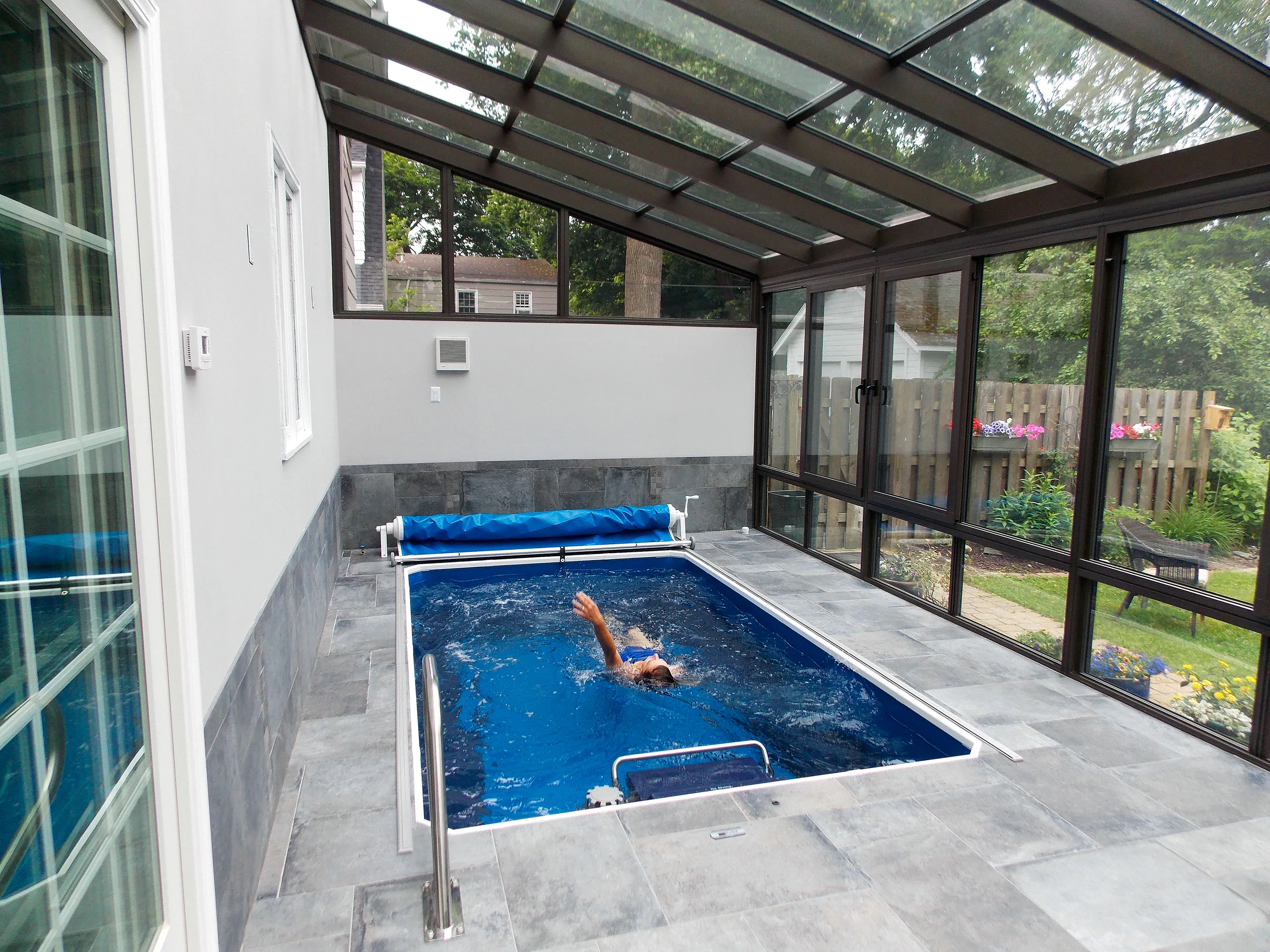 metal pole swimming pool