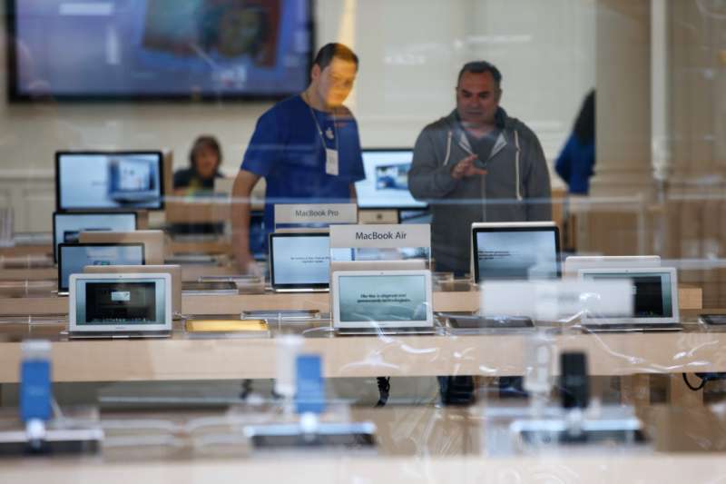 General Views Of An Apple Inc. Store