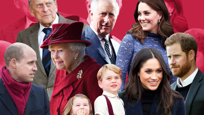 A collage of the Royal Family