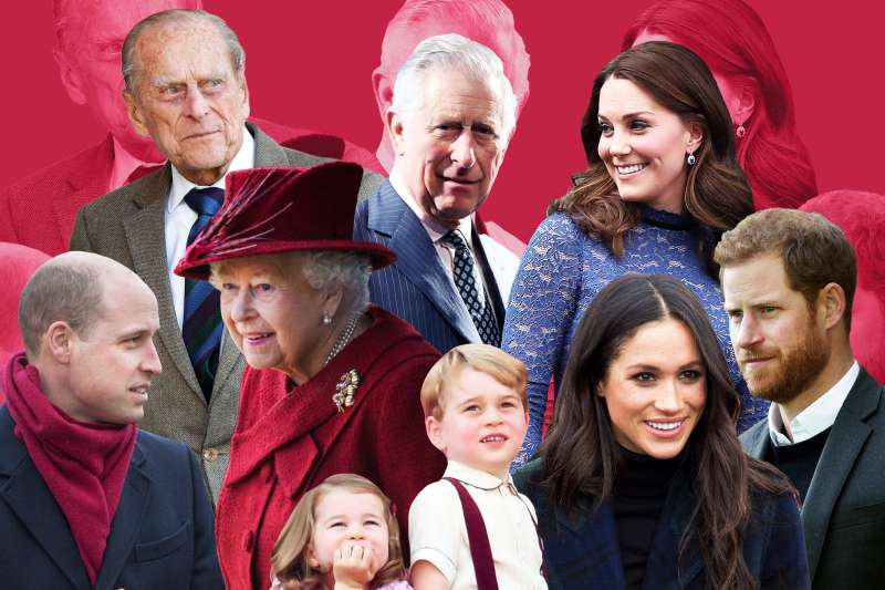 A collage of the Royal Family