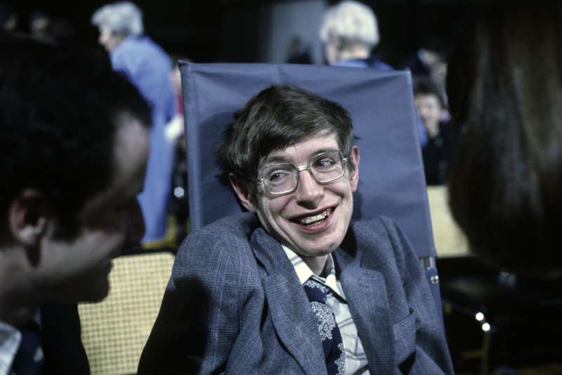 Stephen Hawking on October 10, 1979 in Princeton, New Jersey.