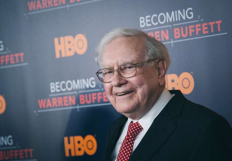 Warren Buffett at premiere of  Becoming Warren Buffett