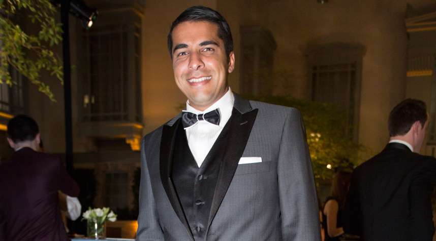 Neal Goyal at the UCCRF Gatsby gala, Harold Washington Library’s Winter Garden, Chicago, Illinois, March 22, 2014.