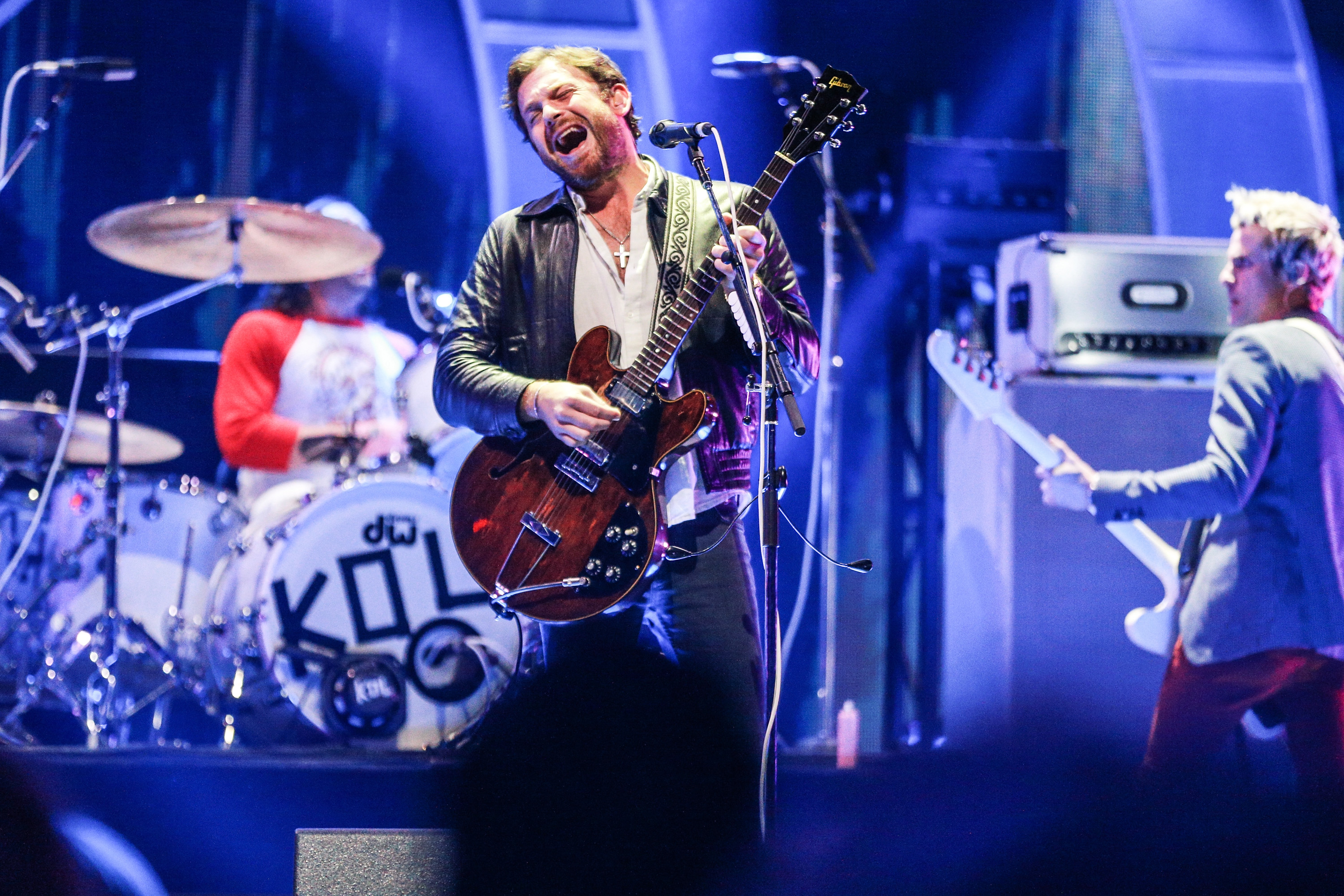 Caleb Followill of music group Kings of Leon performs onstage during the iHeartRadio Music Festival at T-Mobile Arena on September 23, 2017 in Las Vegas, Nevada.
