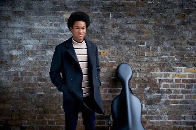 Cellist Sheku Kanneh-Mason who will be playing at the wedding next month of Prince Harry and Meghan Markle in St George's Chapel in Windsor Castle, April 24, 2018.