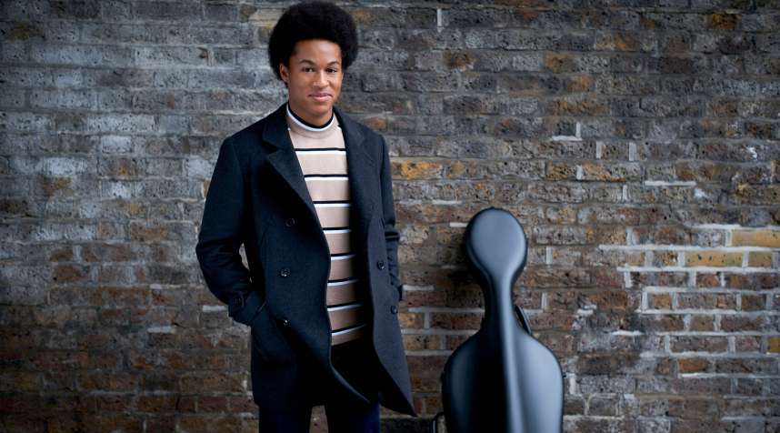 Cellist Sheku Kanneh-Mason who will be playing at the wedding next month of Prince Harry and Meghan Markle in St George's Chapel in Windsor Castle, April 24, 2018.