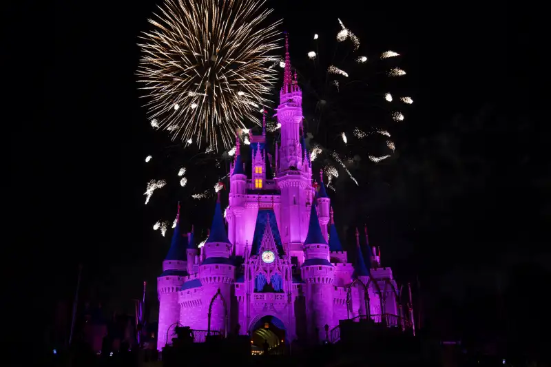 Fireworks Over Cinderella's Castle at Disney's Magic Kingdom