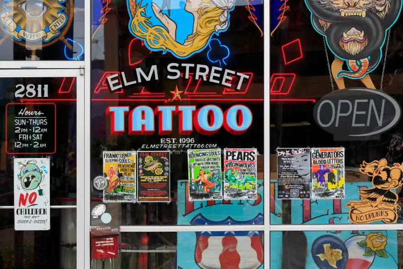 Tattoo Shop, Deep Ellum District, Dallas