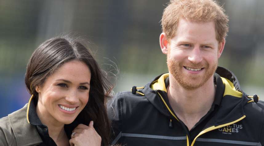 Prince Harry and Meghan Markle attend the UK Team Trials for the Invictus Games Sydney 2018 at University of Bath on April 6, 2018 in Bath, England.