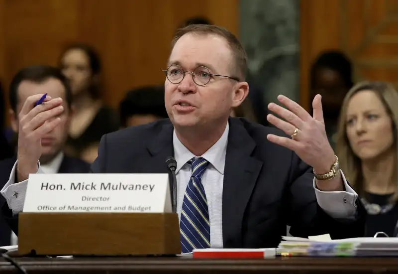 Office Of Management And Budget Director Mick Mulvaney Testifies To Senate Committee On Trump's FY2019 Budget