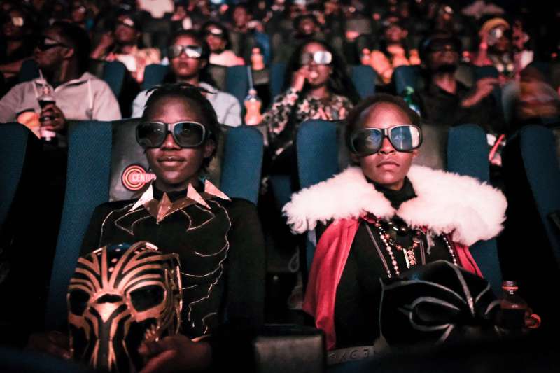 Black Panther movie screening in Kenya