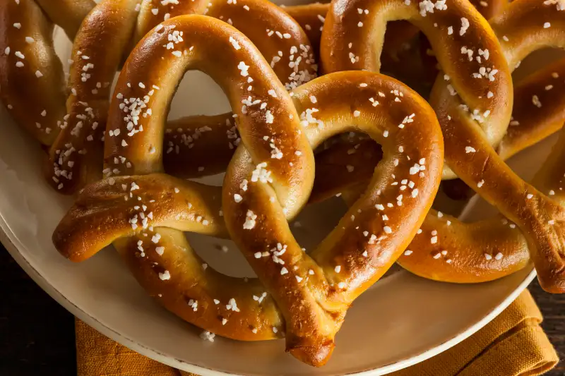 Homemade Soft Pretzels with Salt