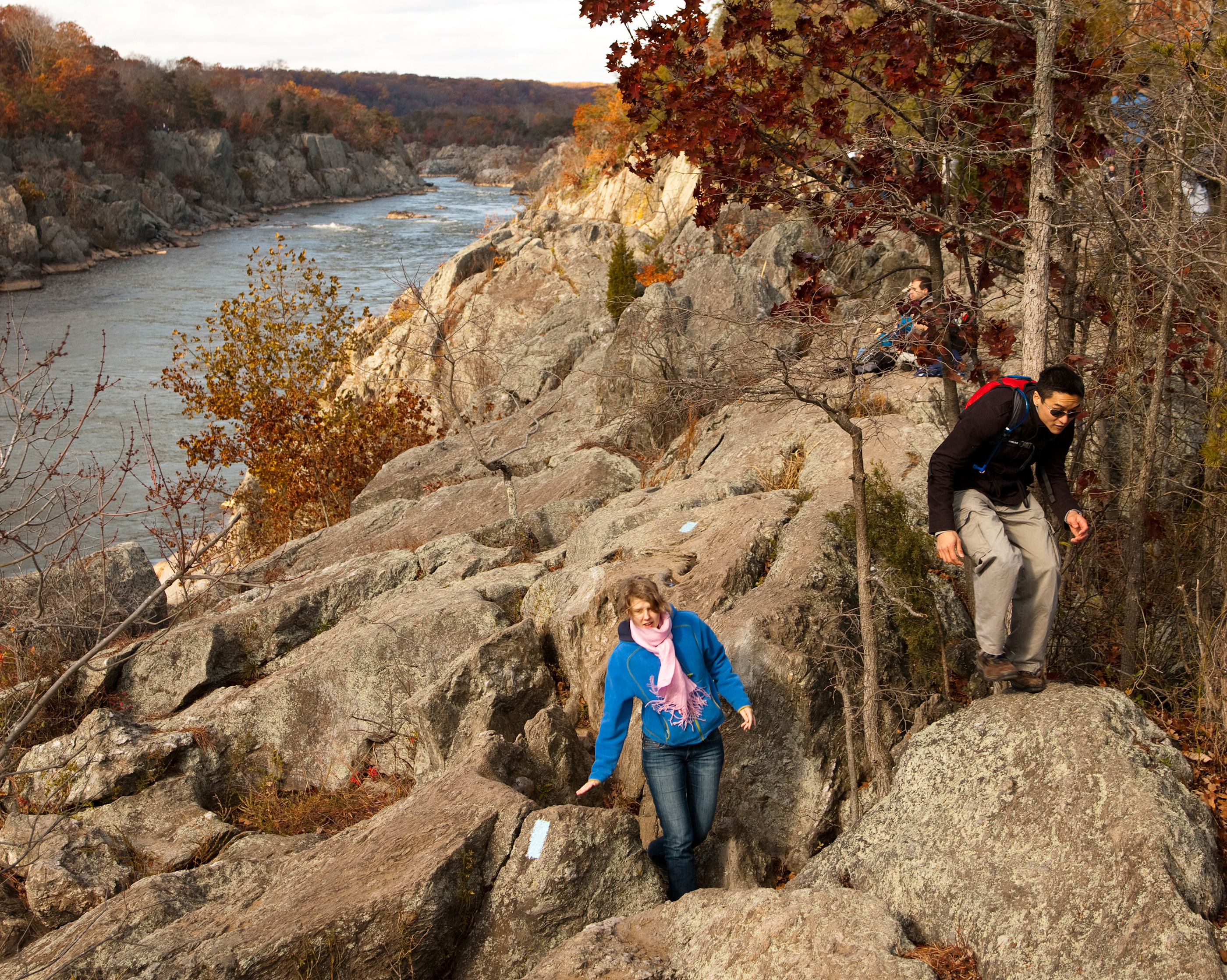 The Billy Goat Trail is a 4.7-mile (7.6 km) hiking trail that follows a path between the C&amp;O Canal and the Potomac River within the Chesapeake and Ohio Canal National Historical Park near Great Falls in Montgomery County, Maryland. Thre