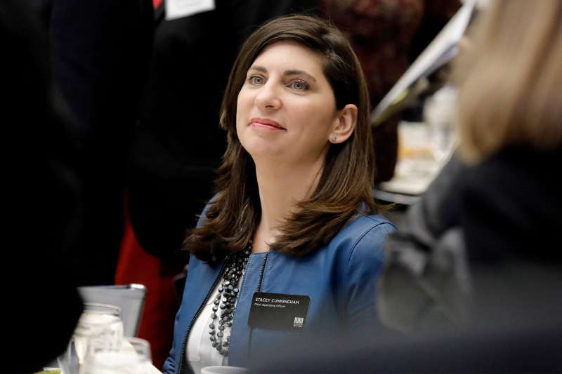 Stacey Cunningham is the first ever female president of the NYSE.