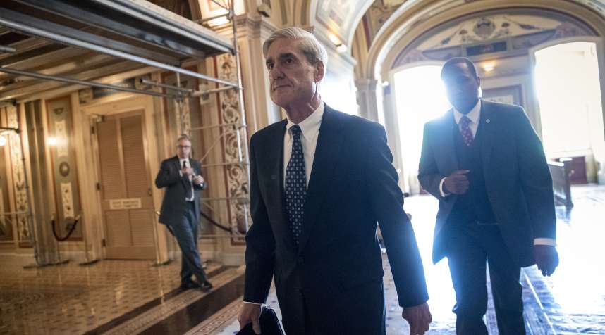 Special Counsel Robert Mueller departs after a closed-door meeting with members of the Senate Judiciary Committee about Russian meddling in the election and possible connection to the Trump campaign, at the Capitol in Washington, June 21, 2017.
