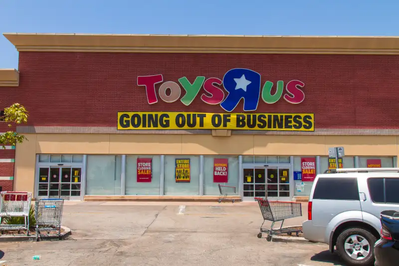 Toys R Us after filling for bankruptcy