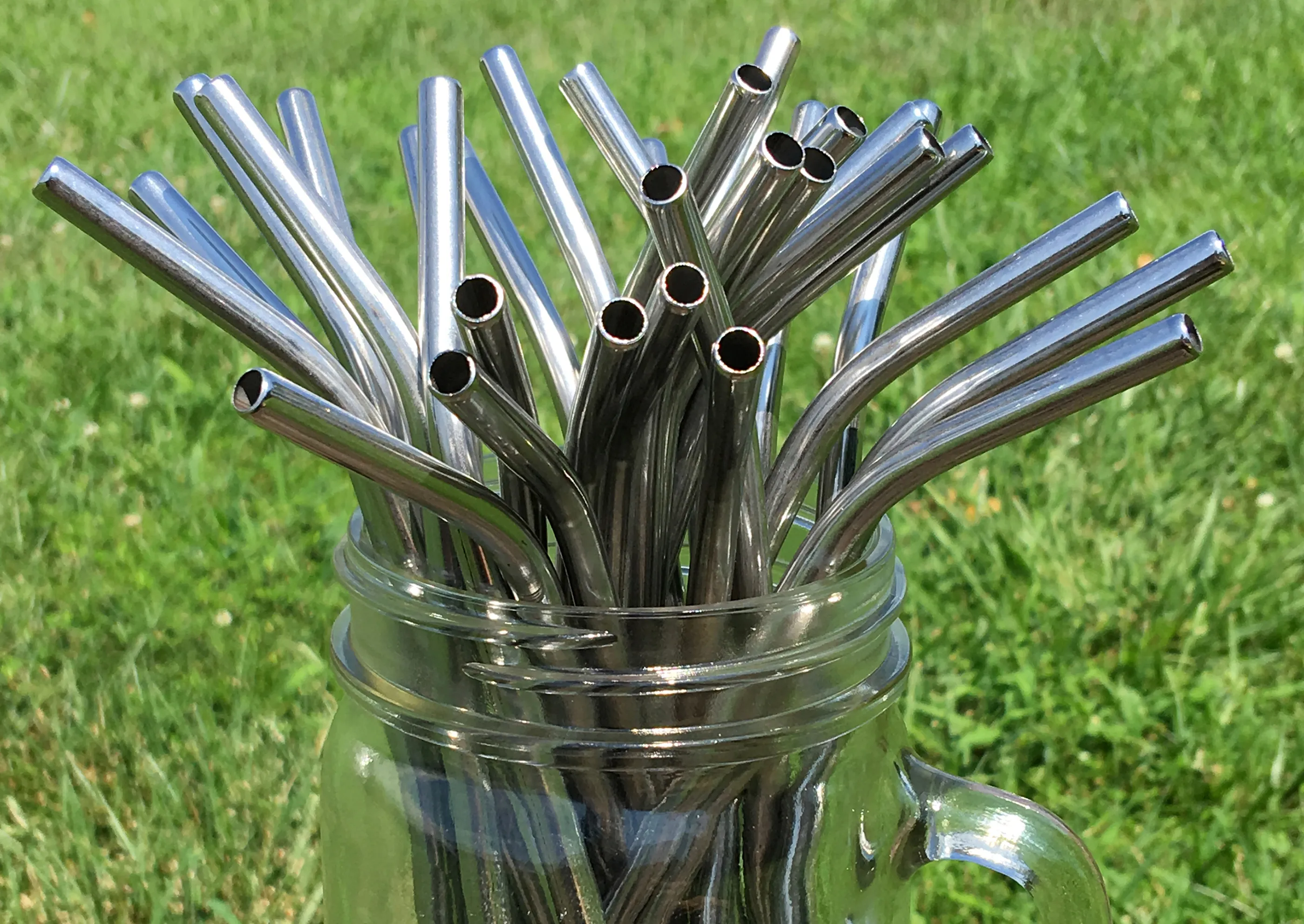 Stainless Steel and Glass Cocktail Straws Plastic is Sooo Last