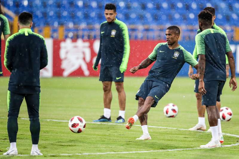 Team Brazil trains for match against Belgium