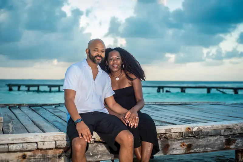 Al and Lesia Riddick in Isla Mujeres, Mexico.