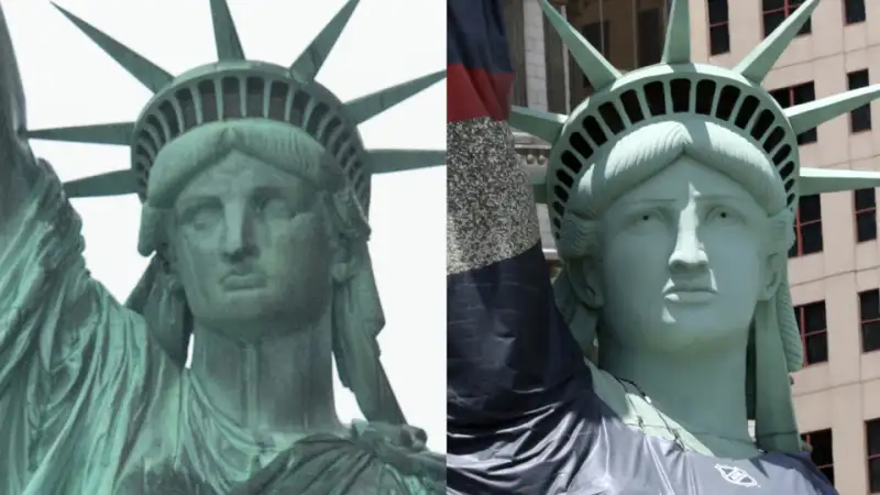 Wrong Statue of Liberty printed on U.S. stamp (it's the Las Vegas one)