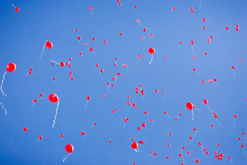 Plastic Straws Balloons