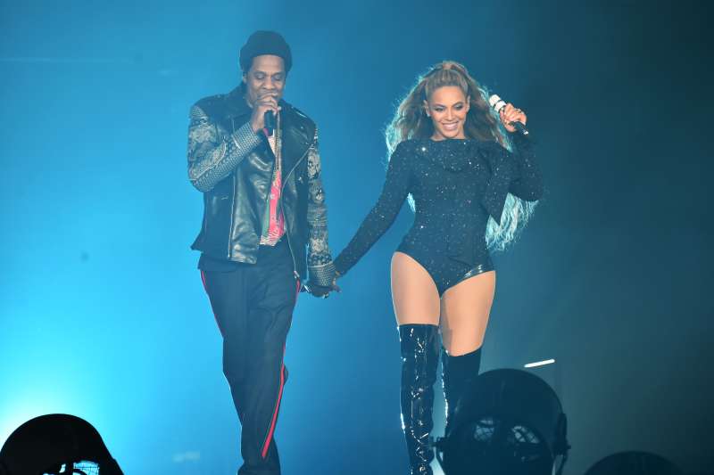 Beyonce and Jay-Z perform together during the  On the Run II  Tour in Glasgow, Scotland.
