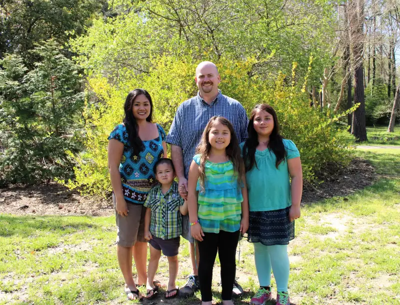 Justin McCurry and his family.