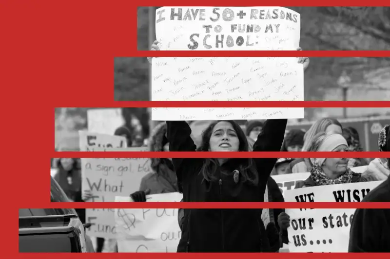 Oklahoma Teachers Go On Strike And Rally At State Capitol