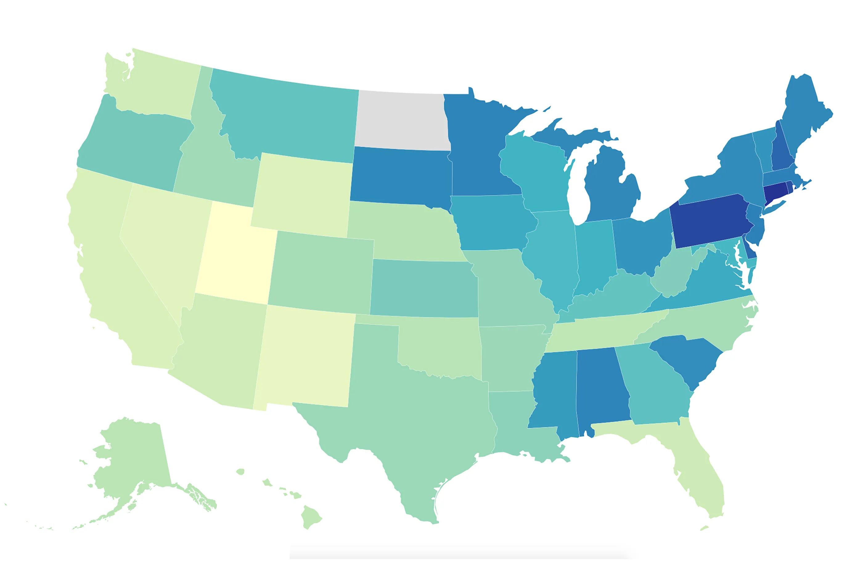 This Map Shows the Average Student Debt in Every State | Money