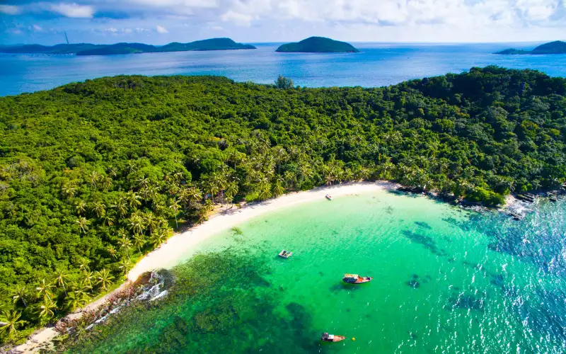 Phu Quoc island from above