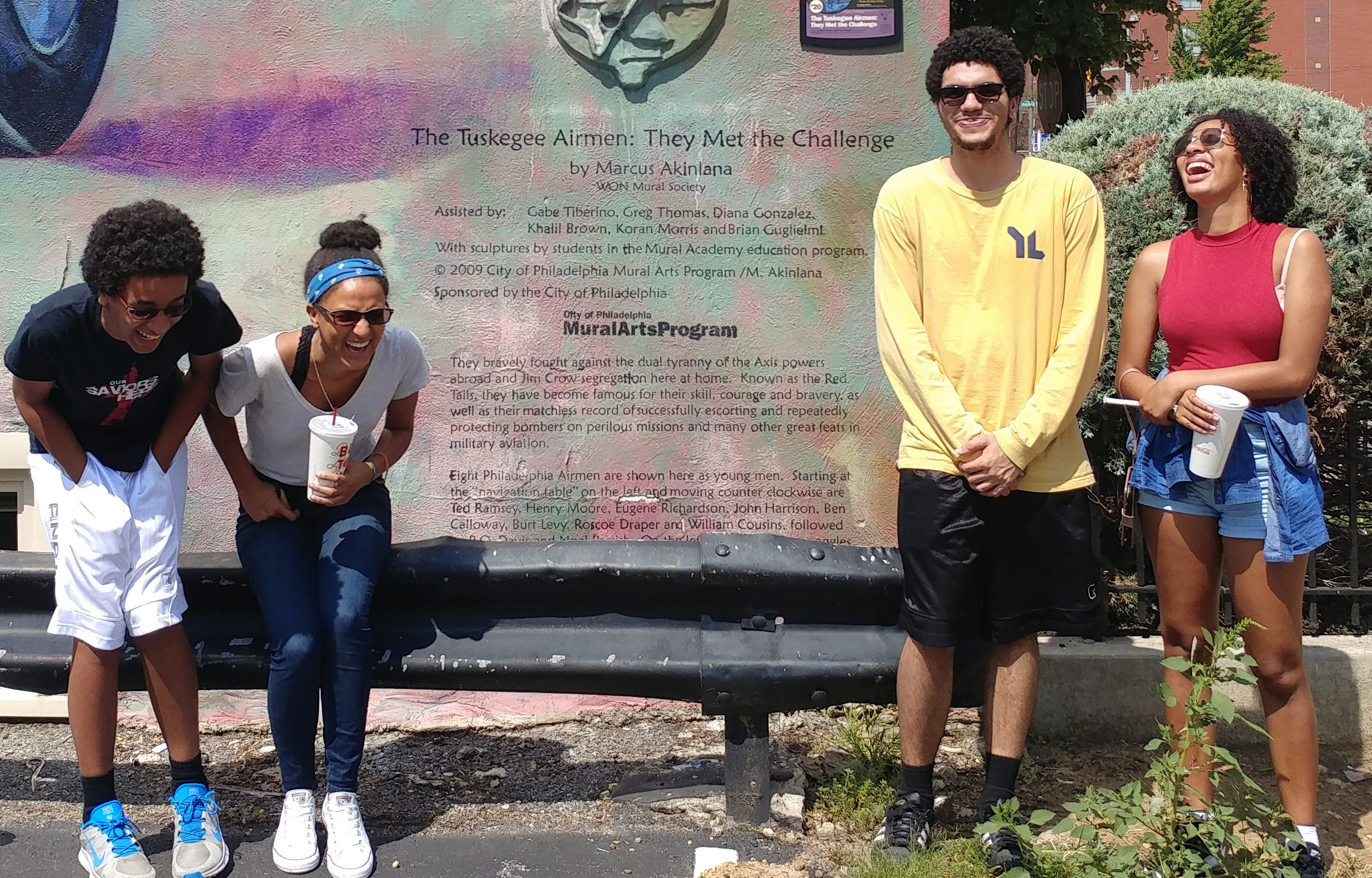From left to right, JJ, Christiana, Daniel Jr., and Angelica during a trip to Philadelphia this summer.